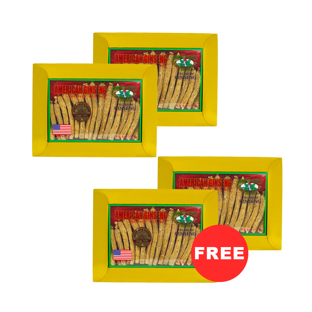 Long American Ginseng Small 4oz box (Buy 2 Get 2 Free)