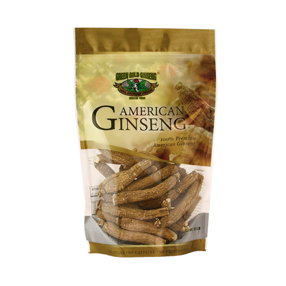 Bolsa grande de 8 oz de ginseng americano largo