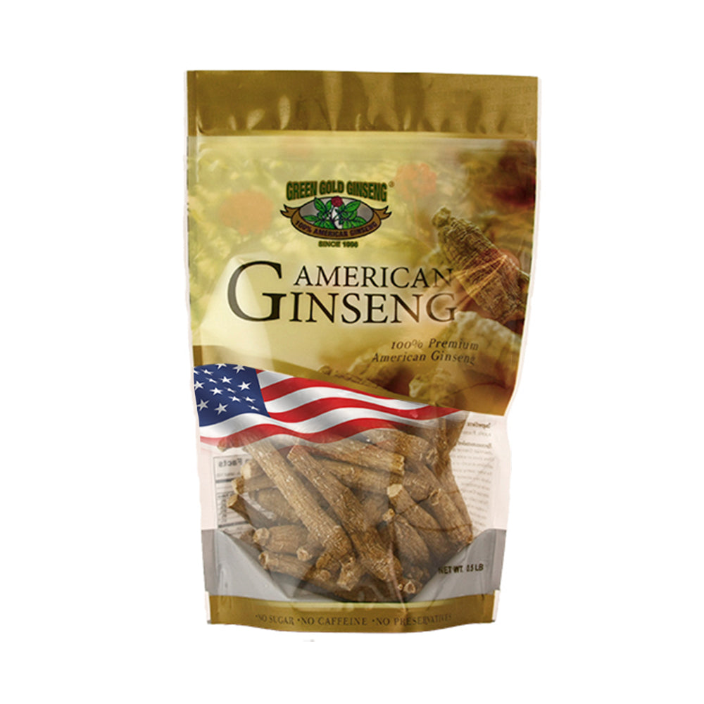 Bolsa mediana de 8 oz de ginseng americano largo