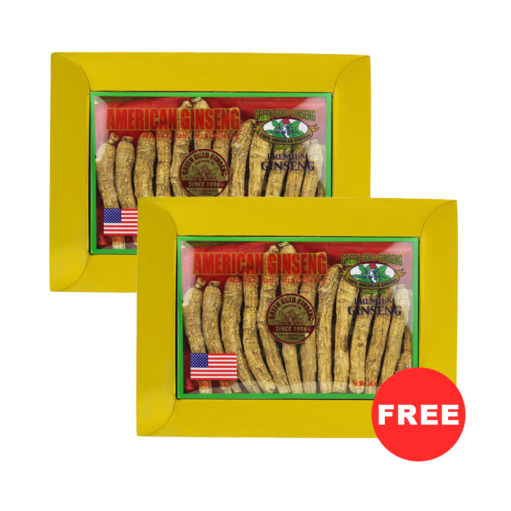 Long American Ginseng Medium Small 8oz caja x 2