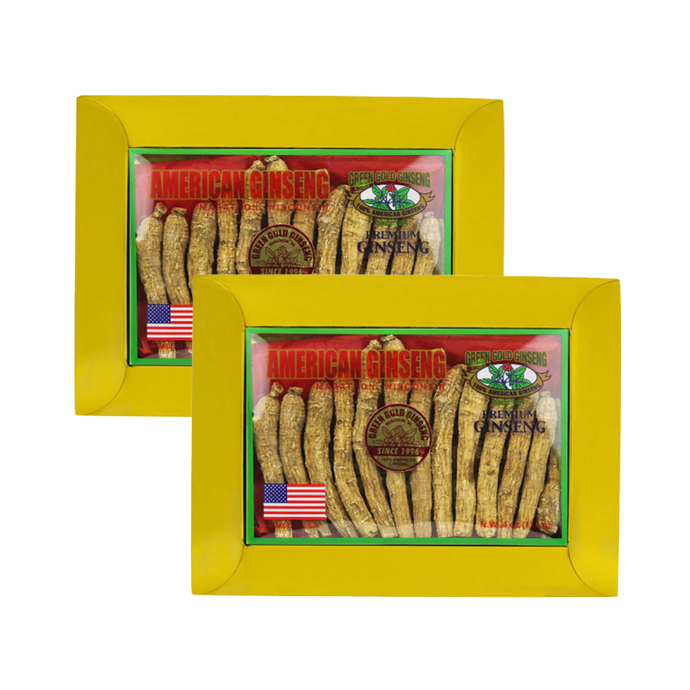 Long American Ginseng Medium Small 8oz caja x 2