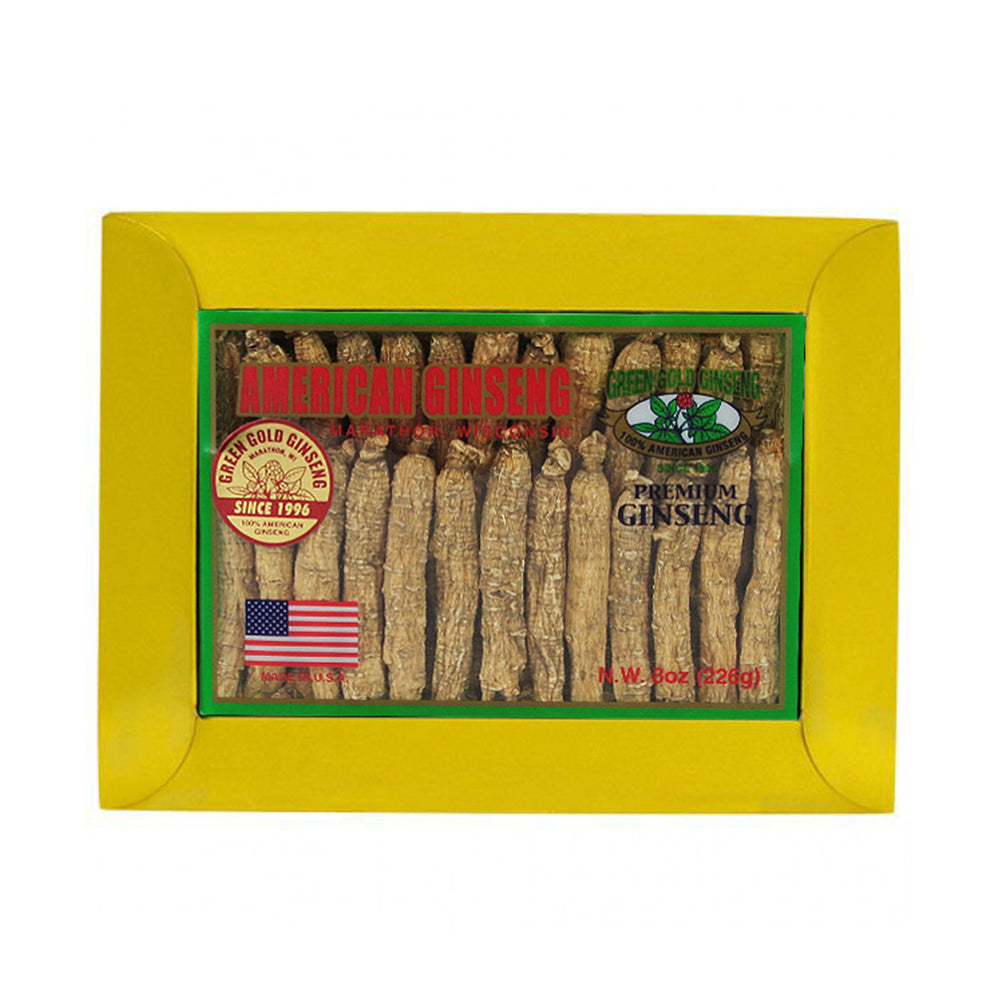 Long American Ginseng Mediano Pequeño Caja de 8oz