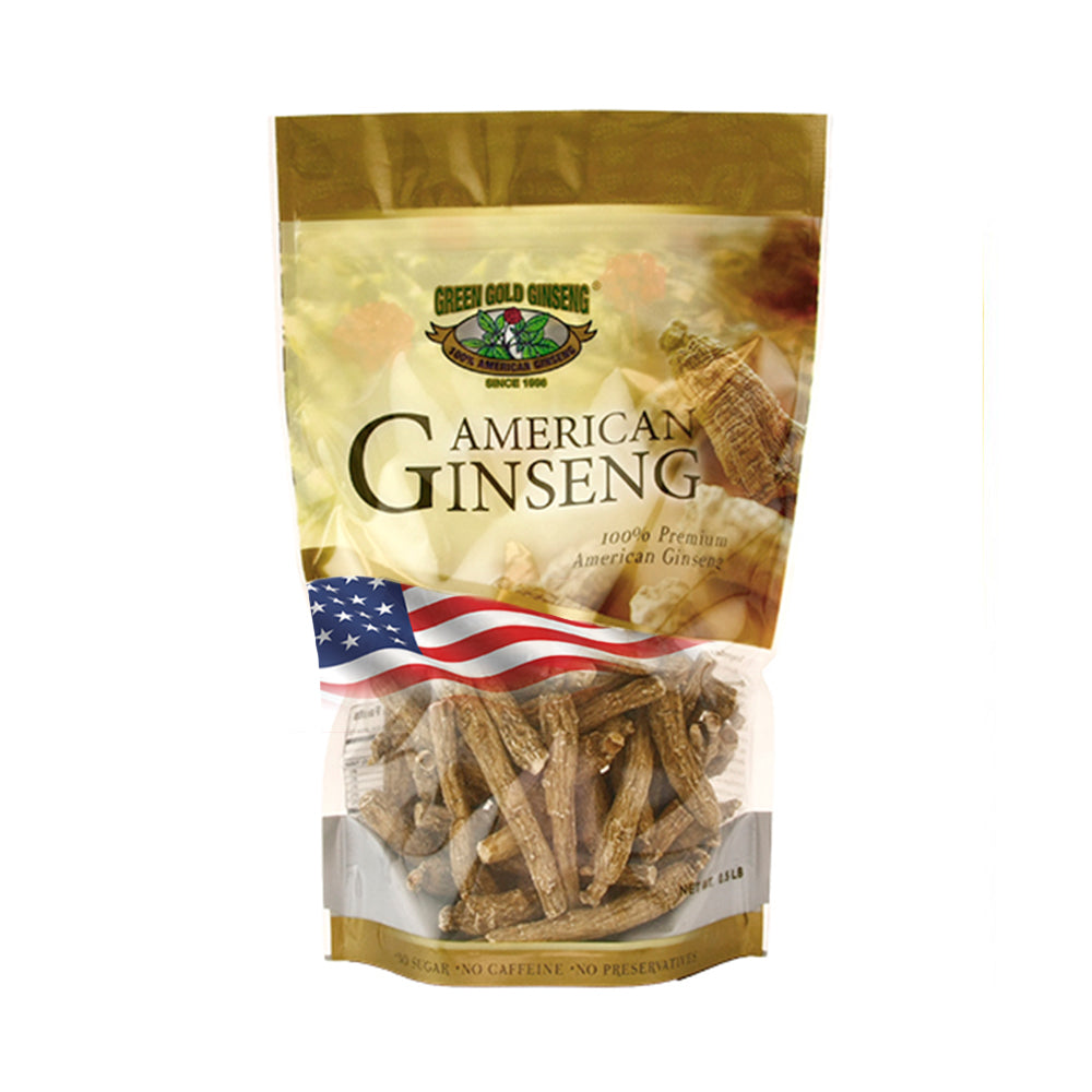 Bolsa pequeña de 8 oz de ginseng americano largo