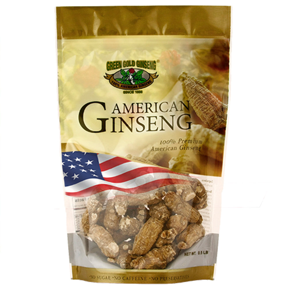 Bolsa extra grande de ginseng americano corto de 8 oz