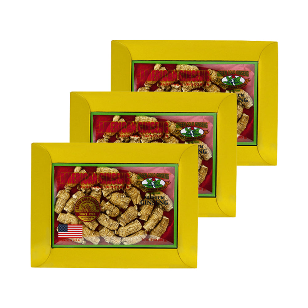 Ginseng Americano Corto Medio 3oz x 3