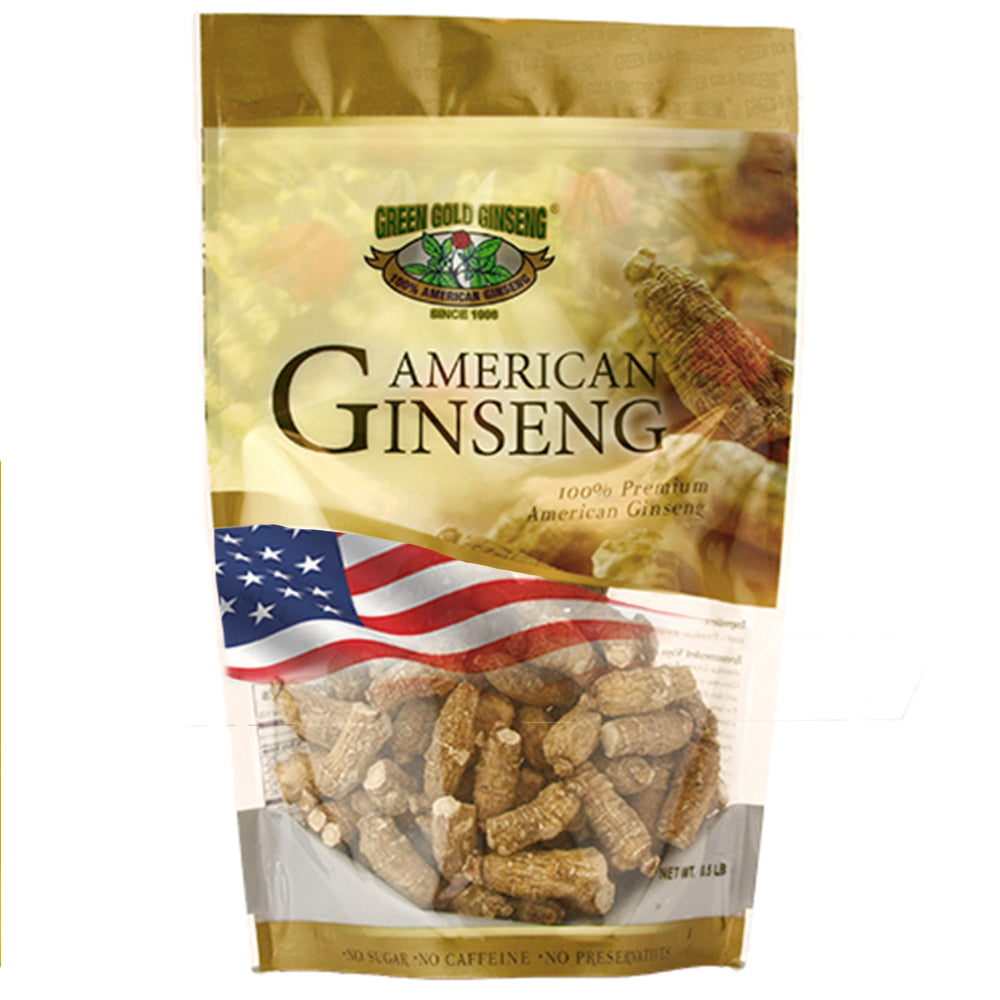Bolsa corta de 8 oz de ginseng americano mediano pequeño
