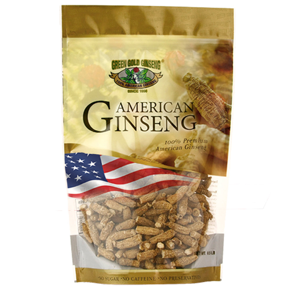 Bolsa corta de 8 oz de ginseng americano extra extra pequeño