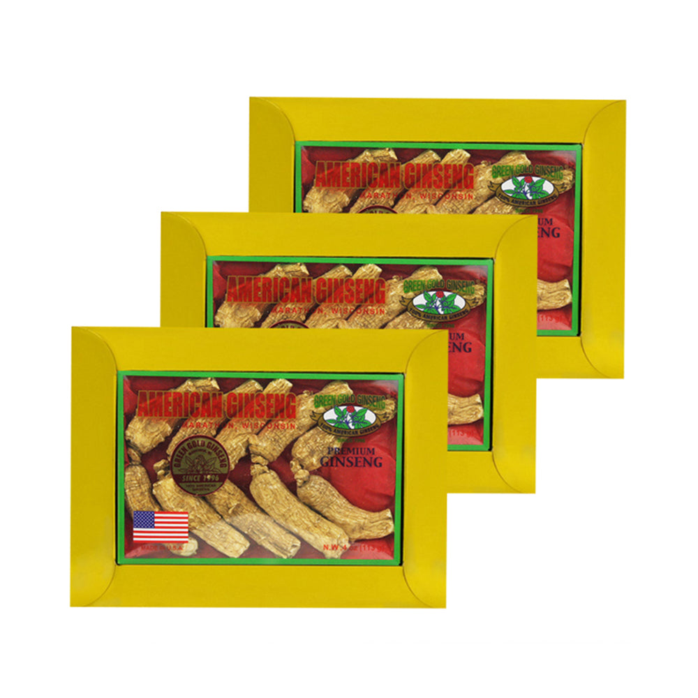 Ginseng Americano Medio Corto Jumbo 4oz x 3