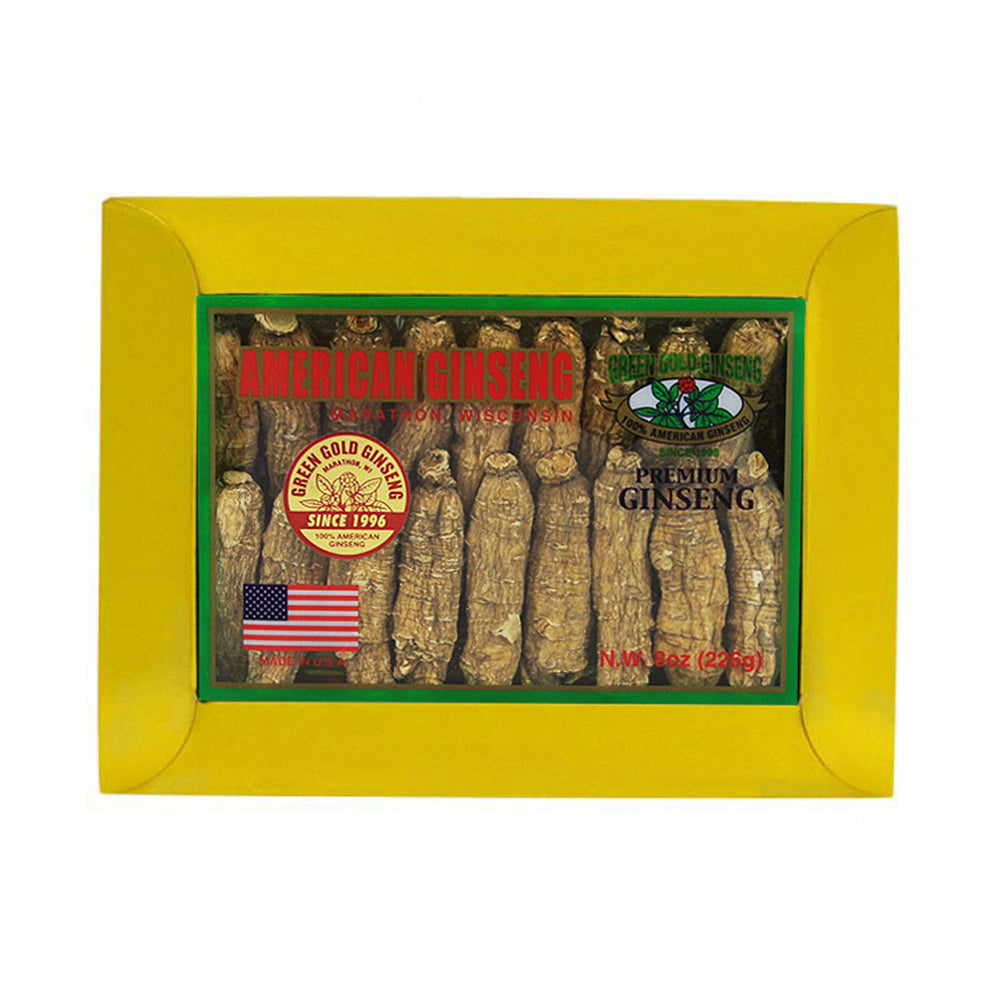 Media caja corta de ginseng americano jumbo de 8 oz