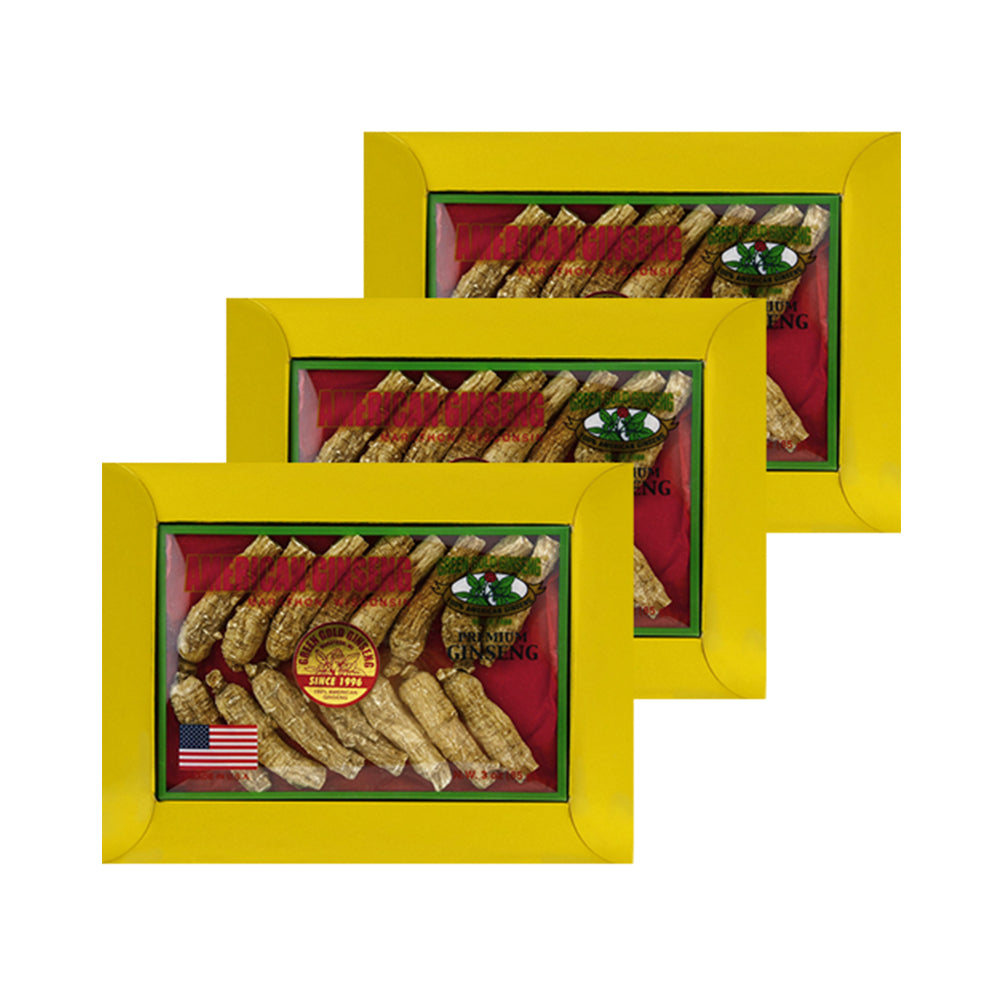 Medio Corto Ginseng Americano Grande 3oz X 3