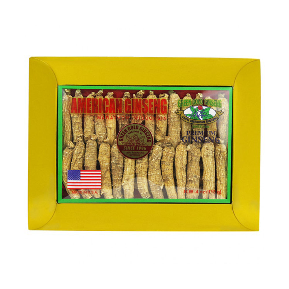 Half Short American Ginseng Medium Small 4oz box