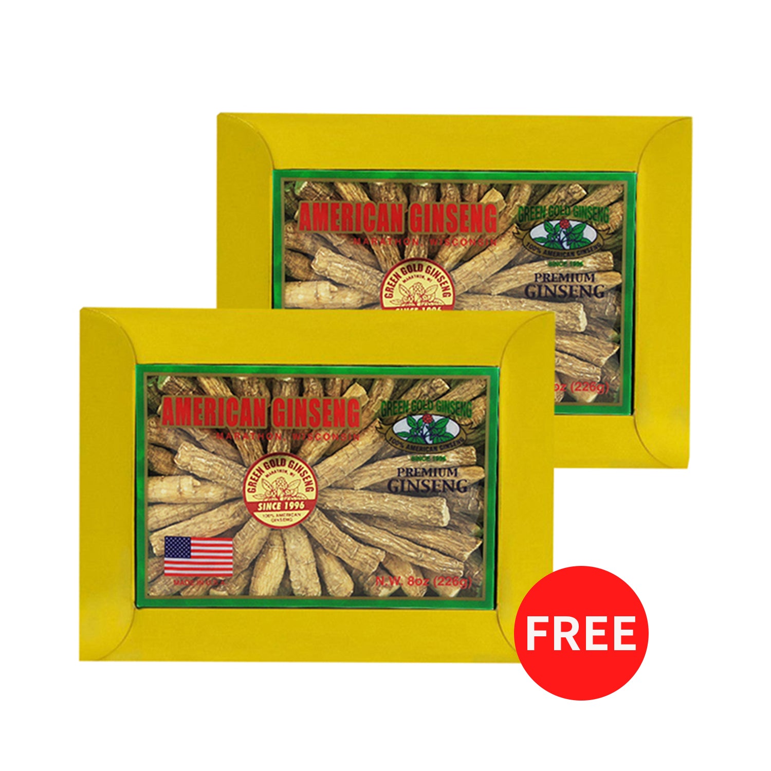 American Ginseng Prong Jumbo 8oz 盒裝 x 2