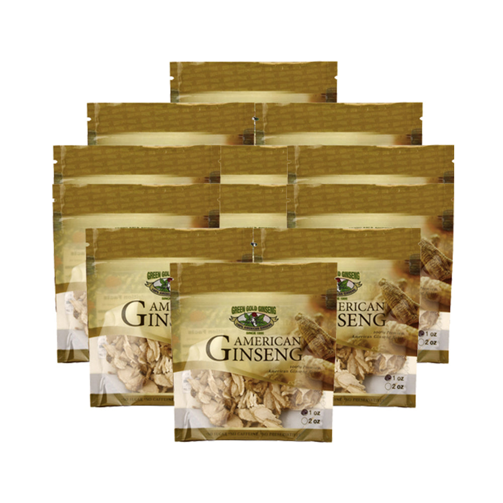 American Ginseng Slice Small Size 1oz bag x 10