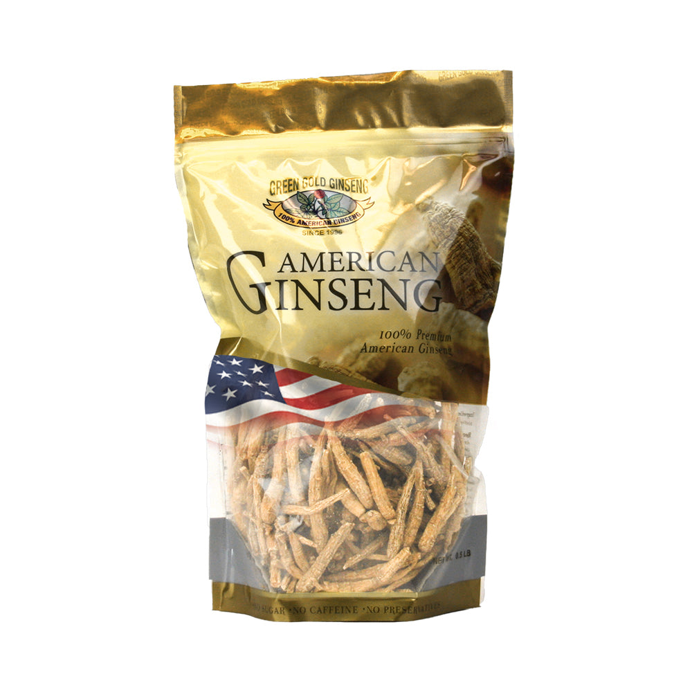 Bolsa de 8 oz de raíz de ginseng americano sin clasificar pequeña # 1