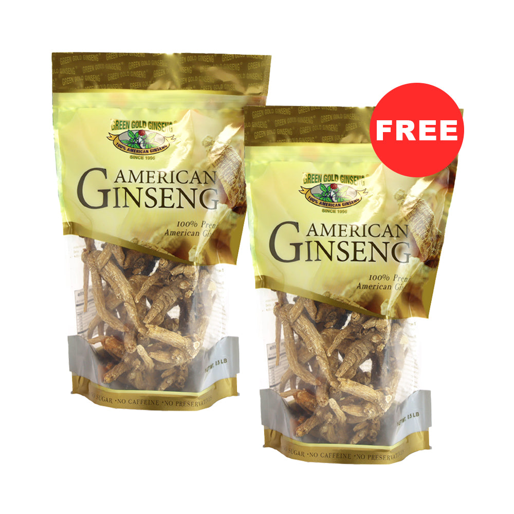 Ungraded American Ginseng Root Dragon Claw Small 8oz bag (Buy 1 Get 1 FREE)