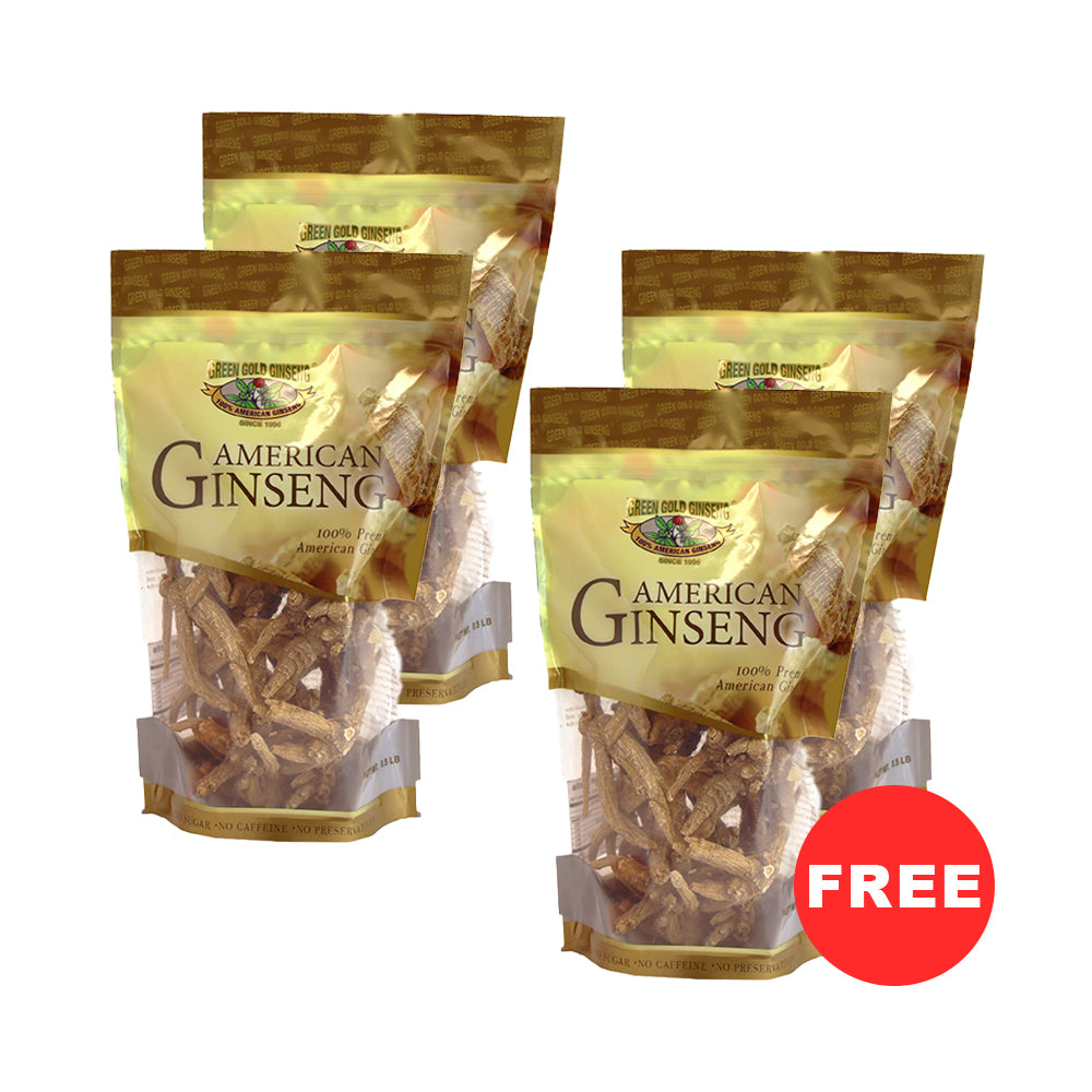 Ungraded American Ginseng Root Dragon Claw Small 8oz bag (Buy 2 Get 2 FREE)