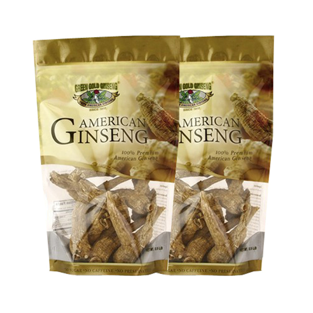 Raíz gigante de ginseng americano sin clasificar, bolsa de 8 oz X2