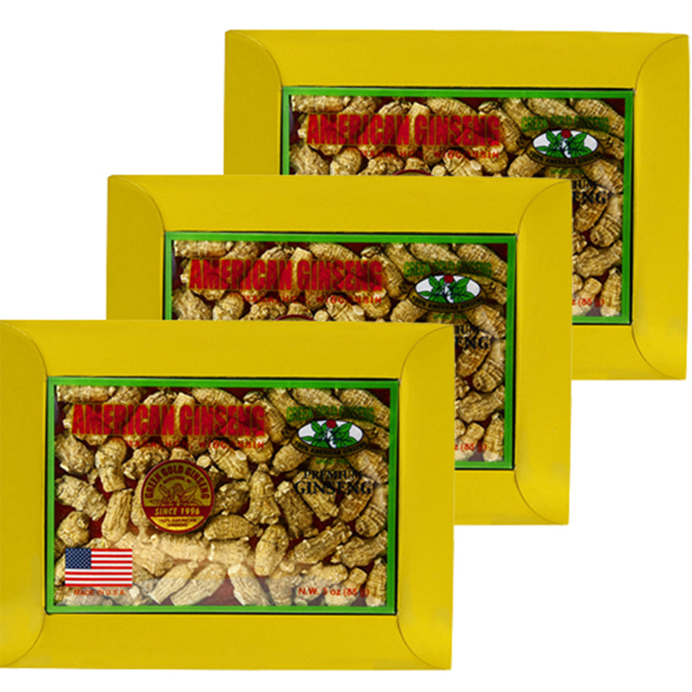Ginseng Americano Corto Pequeño 3oz x 3