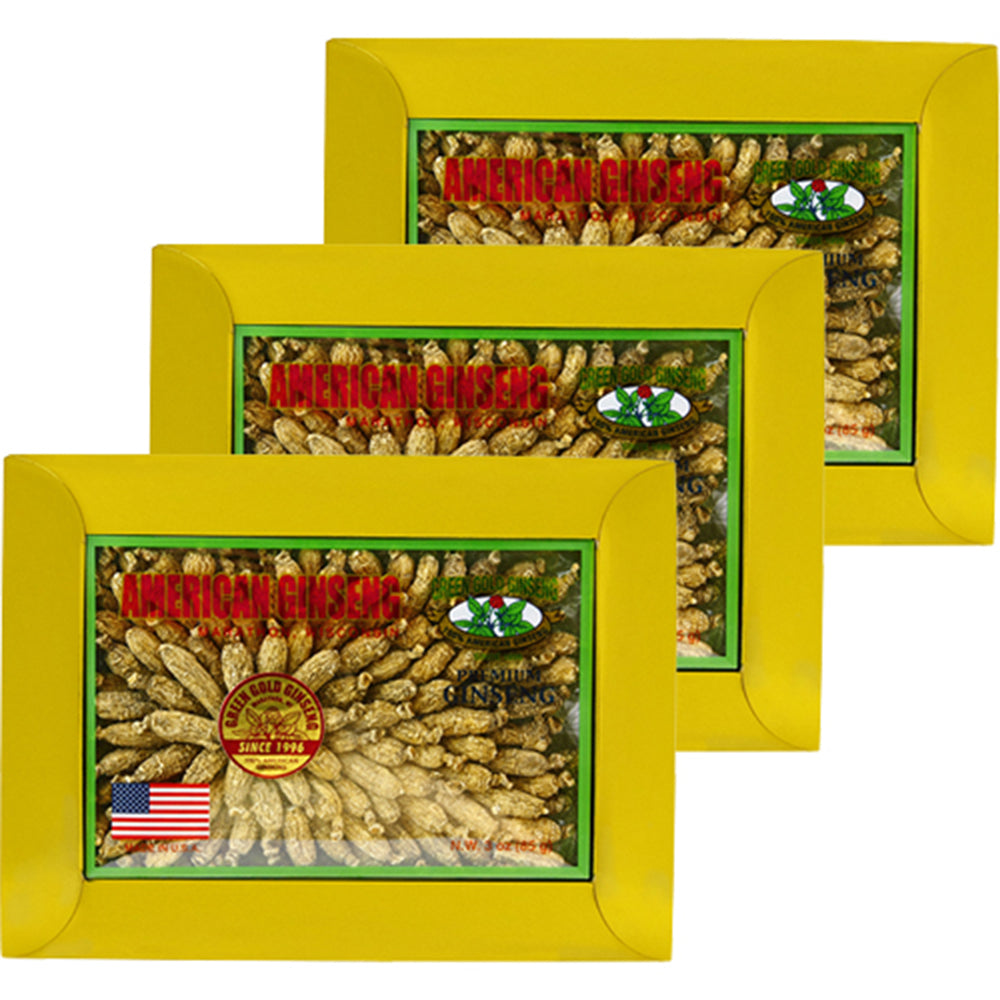 Ginseng Americano Corto Extra Pequeño 3oz X 3