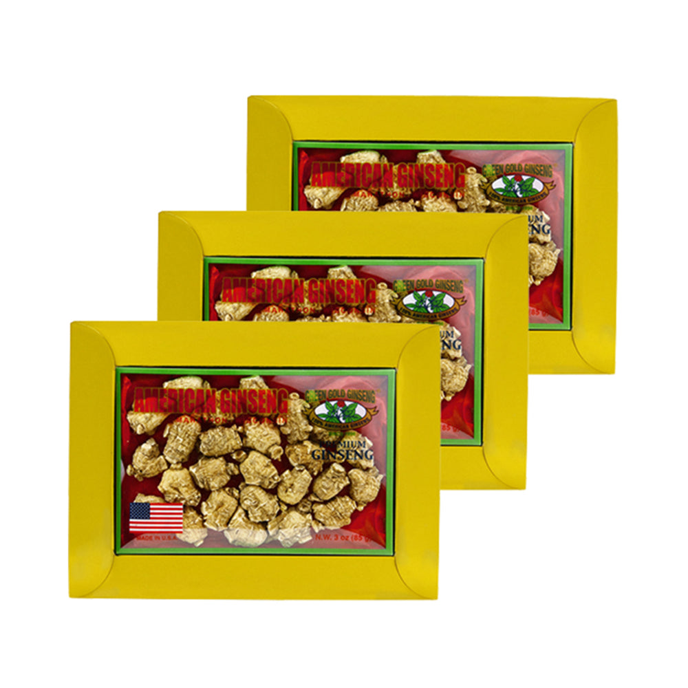 Ginseng Americano Bullet Mediano 3oz x 3