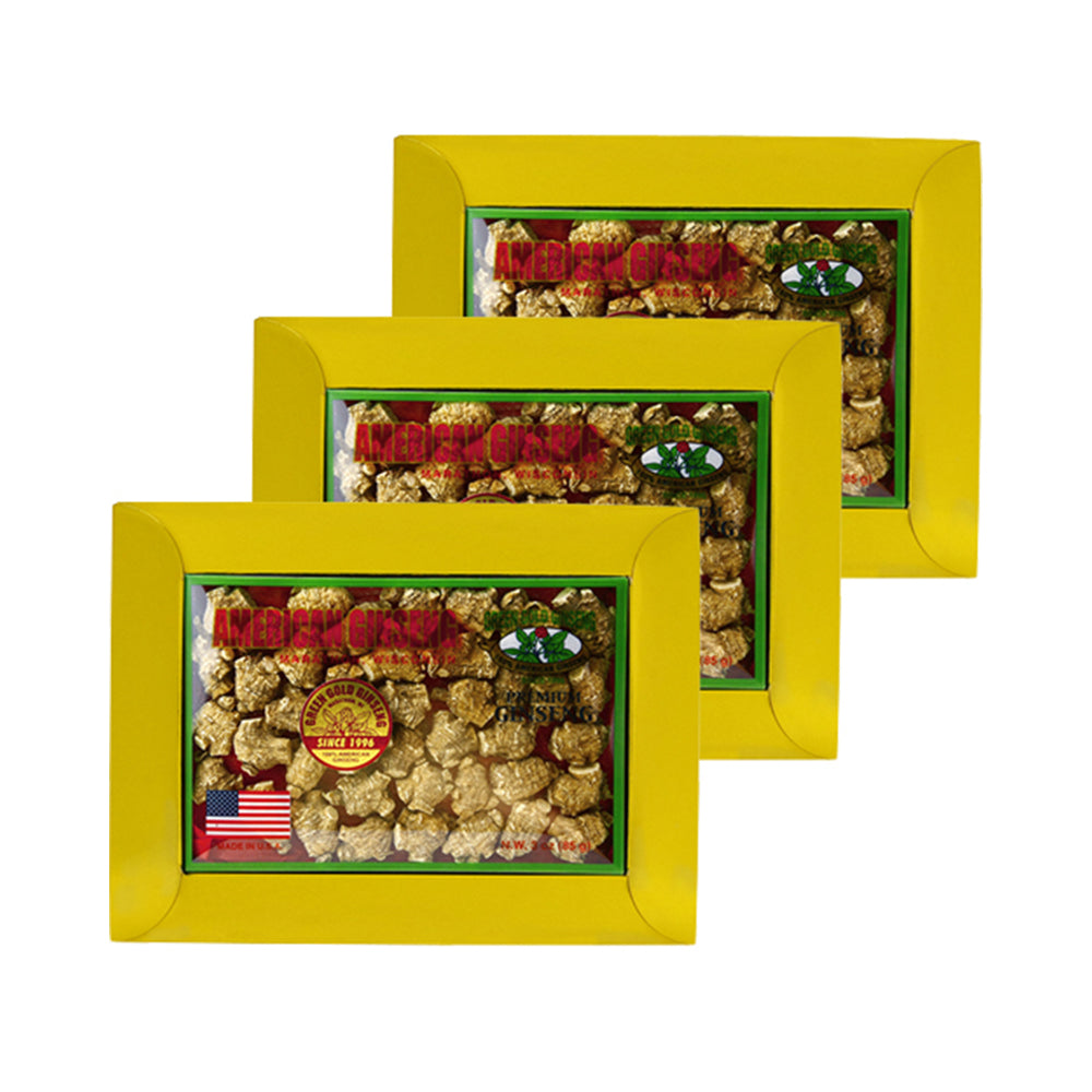 Ginseng Americano Bullet Pequeño 3oz x 3