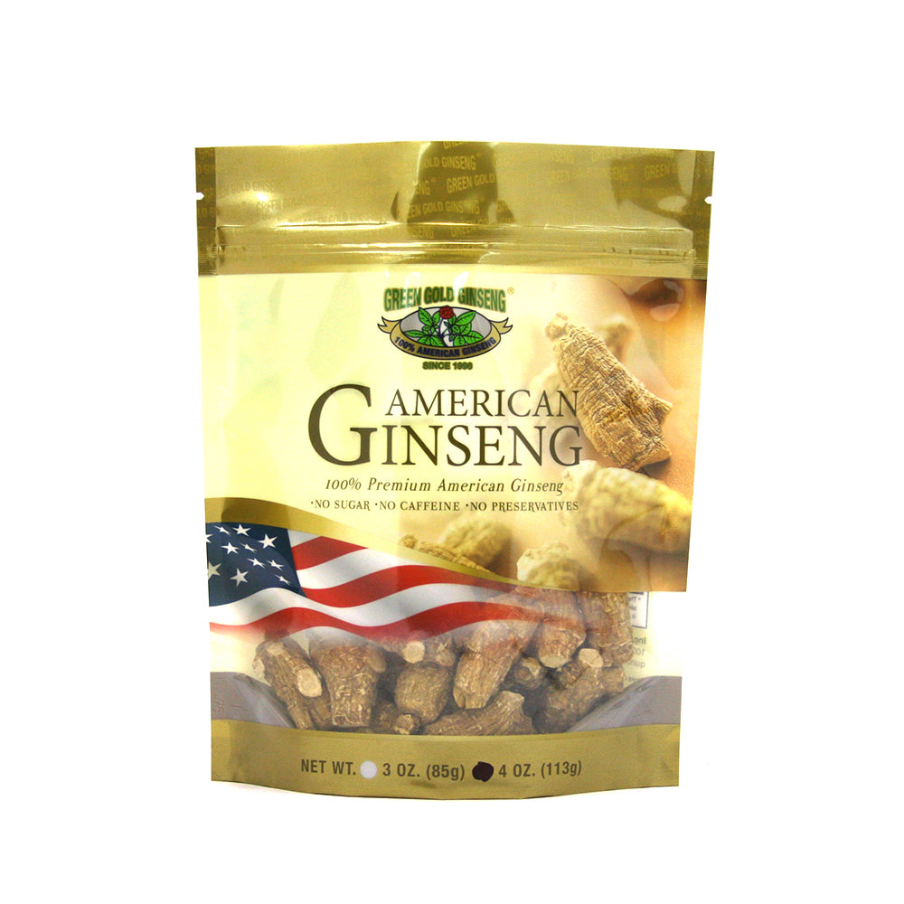 Bolsa grande de 4oz de ginseng americano corto