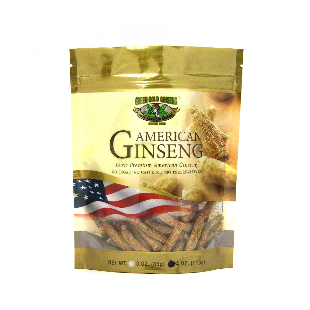 Ginseng americano medio corto, bolsa pequeña n.° 2 de 4 onzas