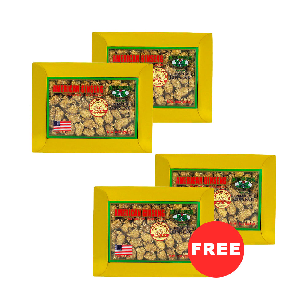 American Ginseng Bullet Medium Small 8oz Box (Buy 2 Get 2 Free)