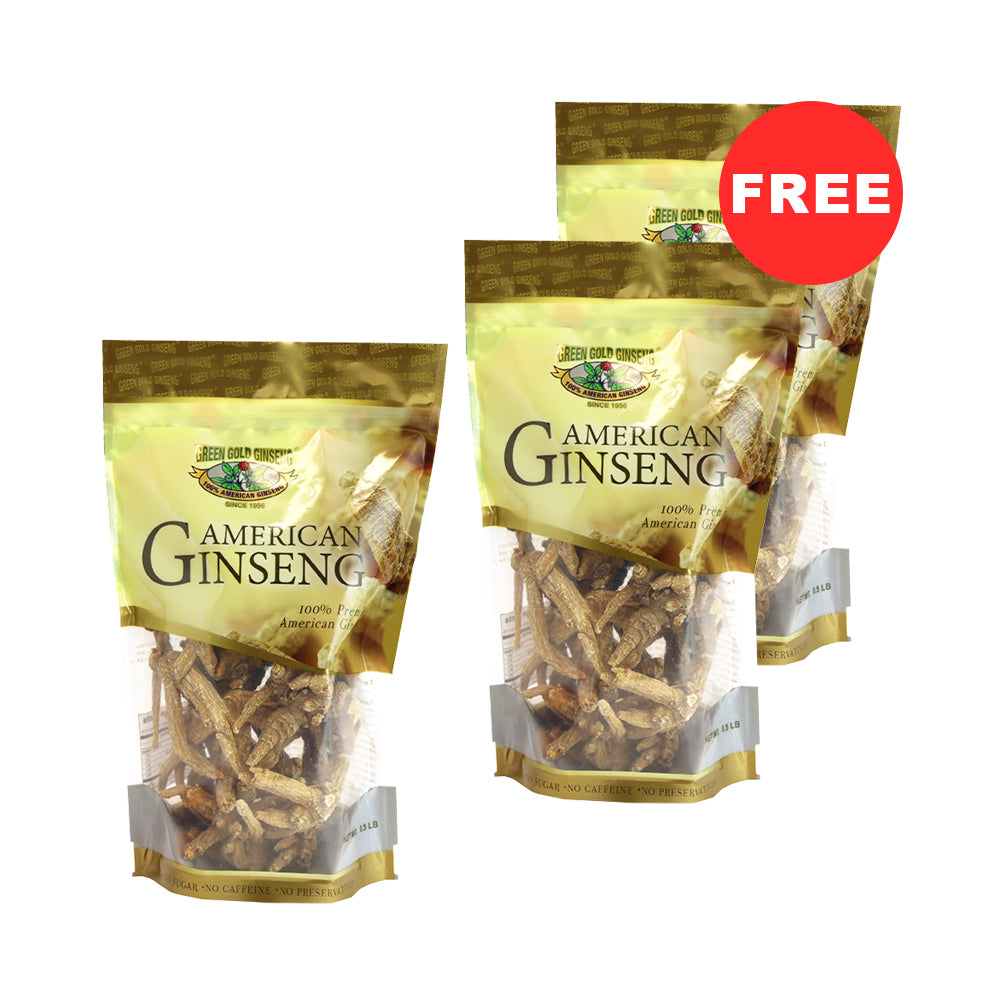 Ungraded American Ginseng Root Dragon Claw Small 8oz bag( Buy 1 Get 2 FREE)
