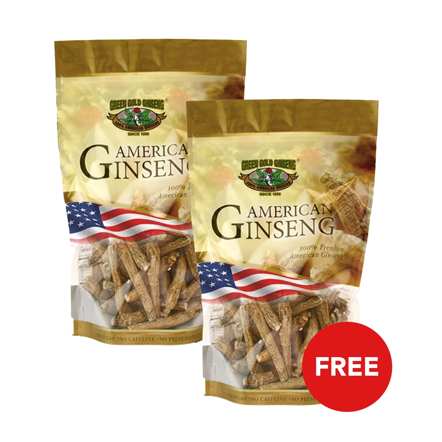 Long American Ginseng Small 8oz bag (Buy 1 Get 1 FREE)