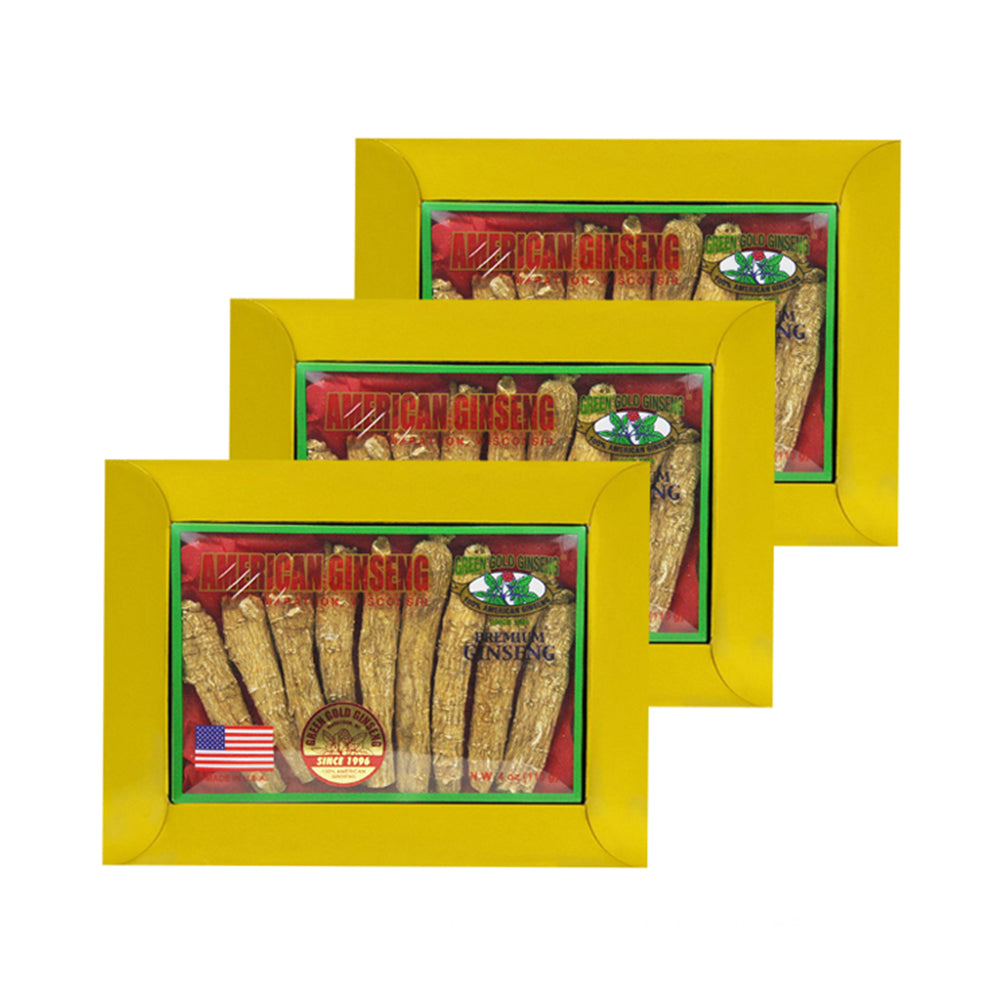 Long American Ginseng Jumbo 4oz caja x 3