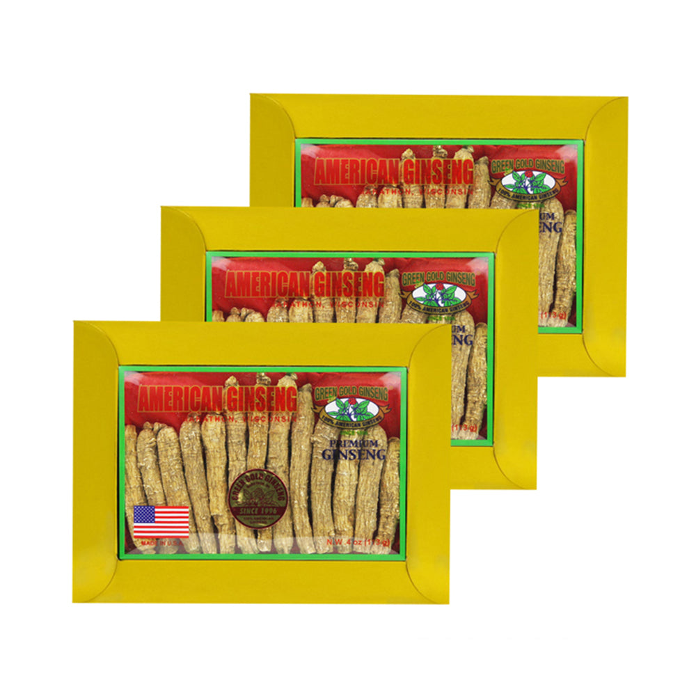 Ginseng Americano Largo Medio 4oz X 3