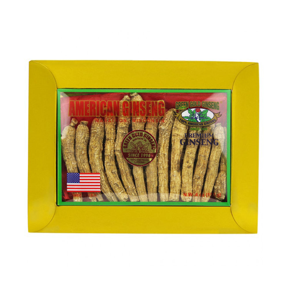 Long American Ginseng Mediano Pequeño Caja de 4oz