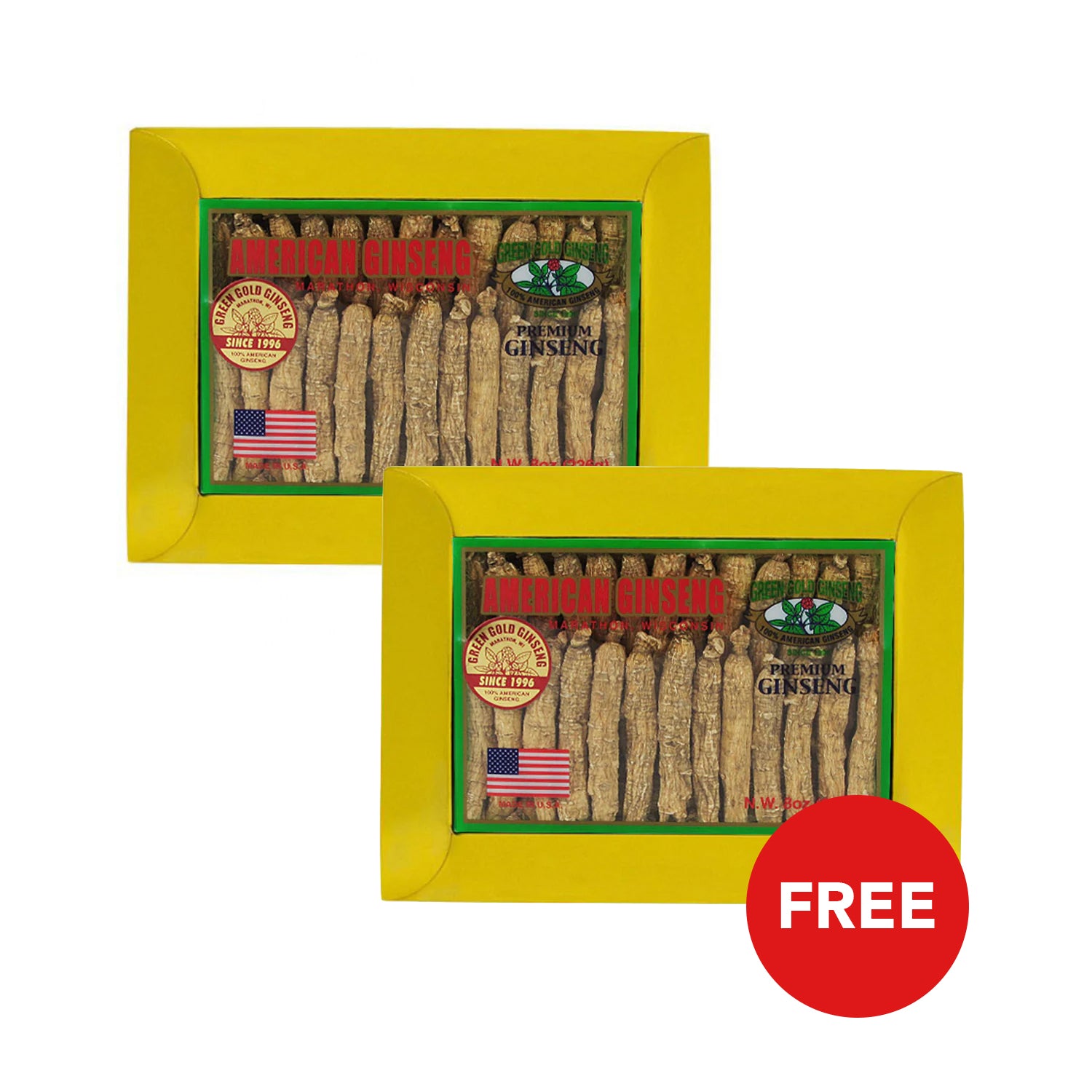 Long American Ginseng Medium Small 8oz box (Buy 1 Get 1 FREE)