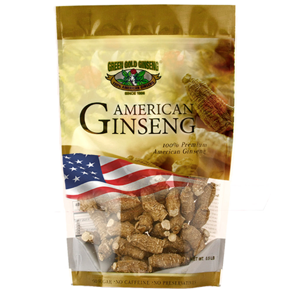 Bolsa corta de ginseng americano mediana de 8 oz