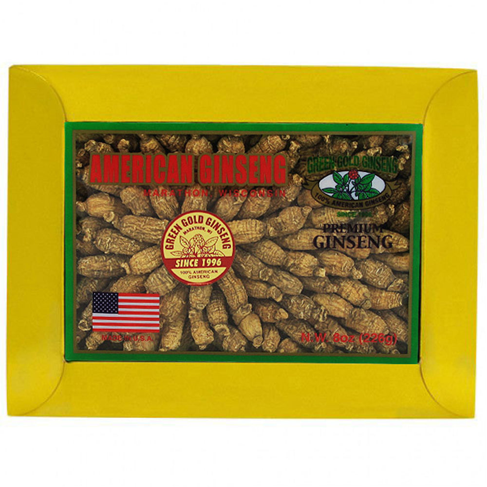 Caja extra pequeña de 8 oz de ginseng americano corto