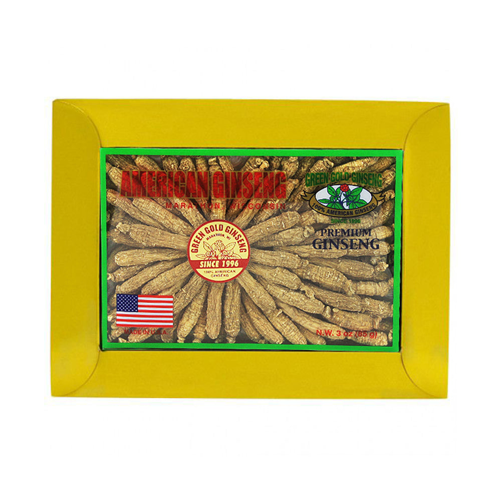 Half Short American Ginseng Small #2 3oz box