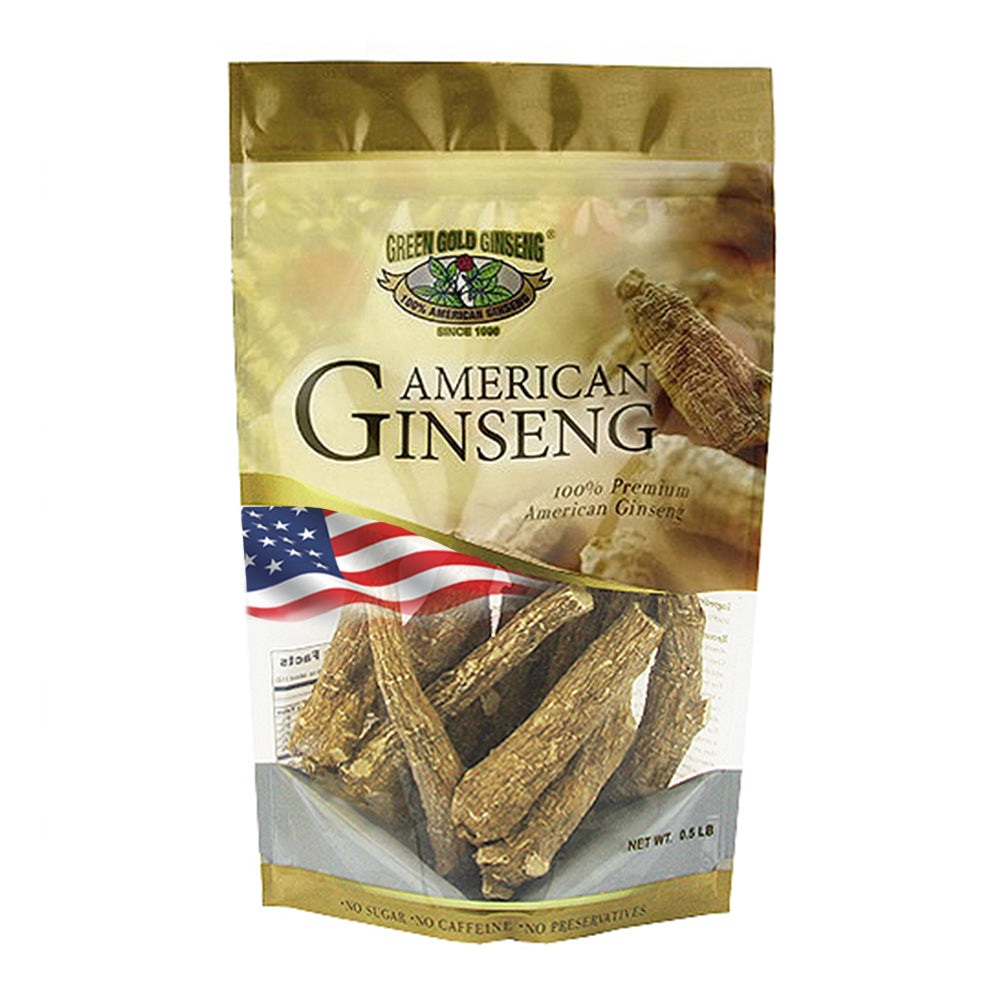 Bolsa gigante de 8 oz de ginseng americano largo