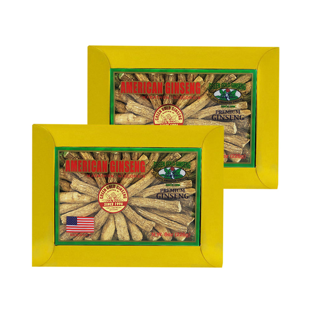 American Ginseng Prong Jumbo 8oz box x 2