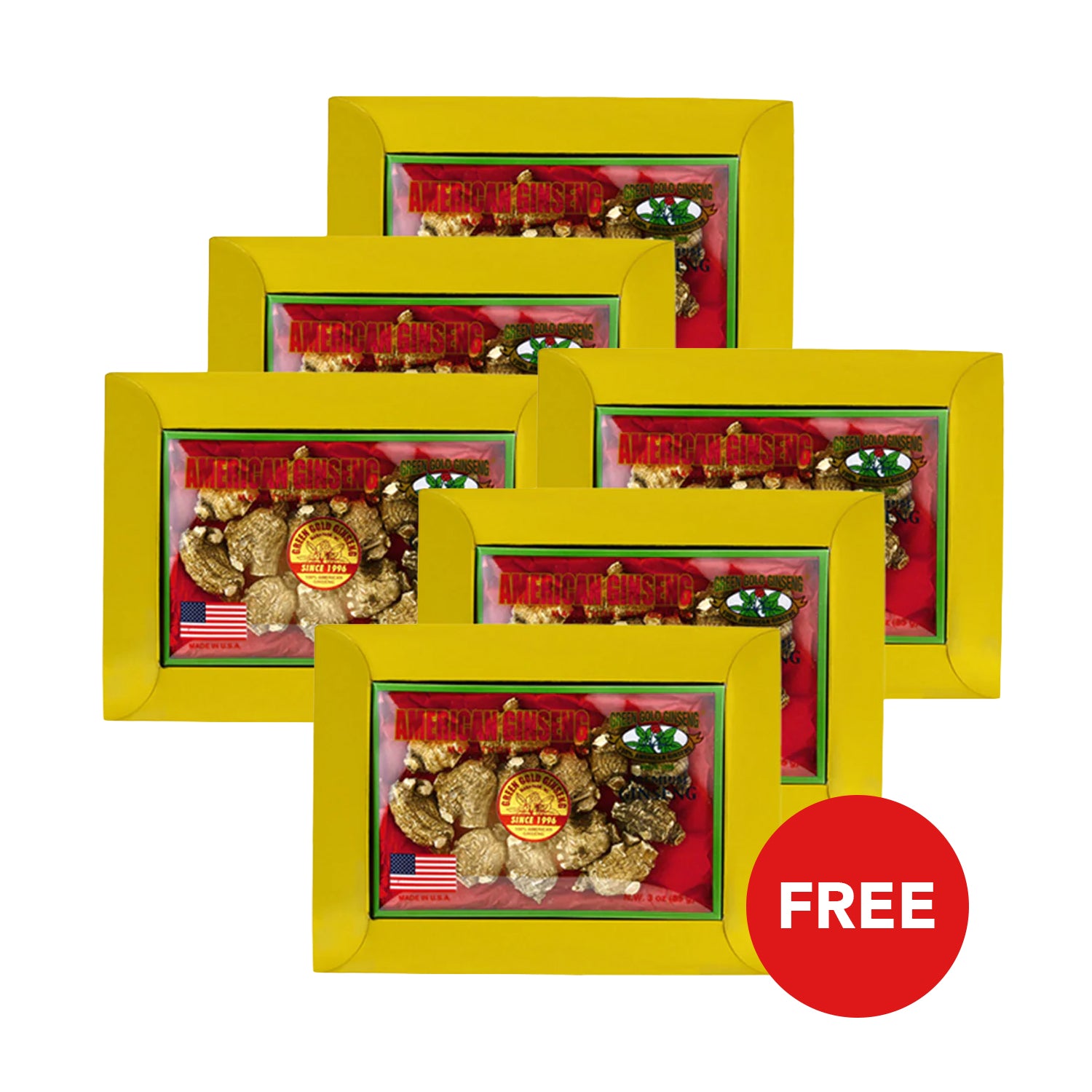 Bullet American Ginseng Extra Large 3oz box X 3 (Buy 1 Get 1 FREE)