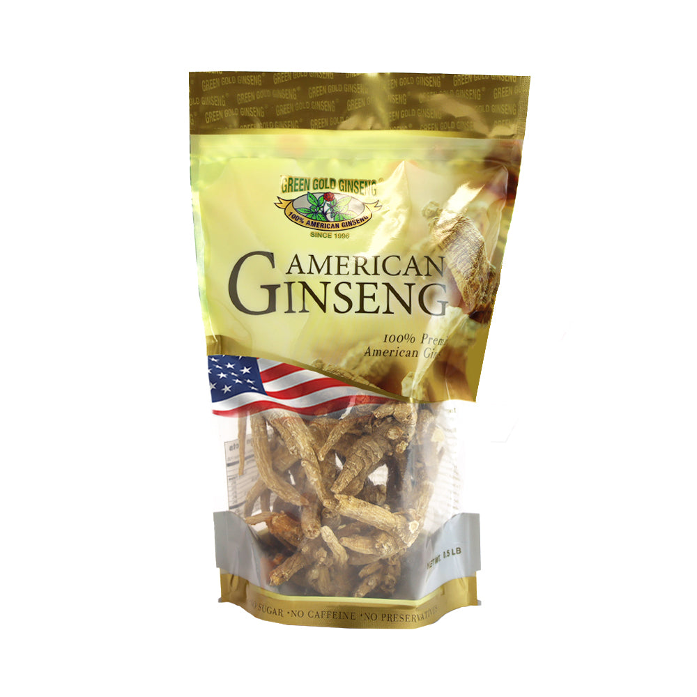 Bolsa de 8 oz de raíz pequeña de ginseng americano sin clasificar