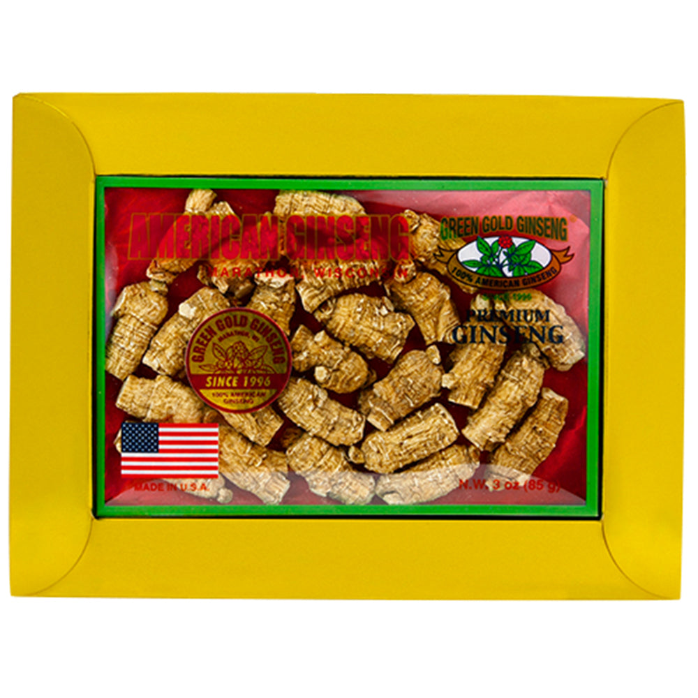 Ginseng Americano Corto Caja Mediana de 3oz