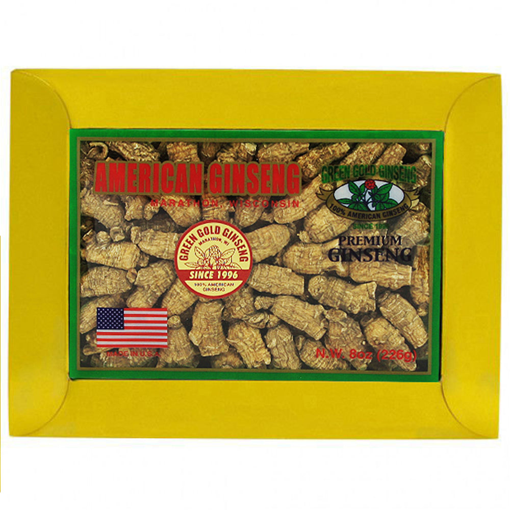 Caja pequeña de 8 oz de Ginseng americano corto