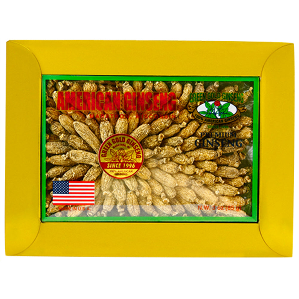 Ginseng Americano Corto Extra Extra Pequeño Caja de 3oz