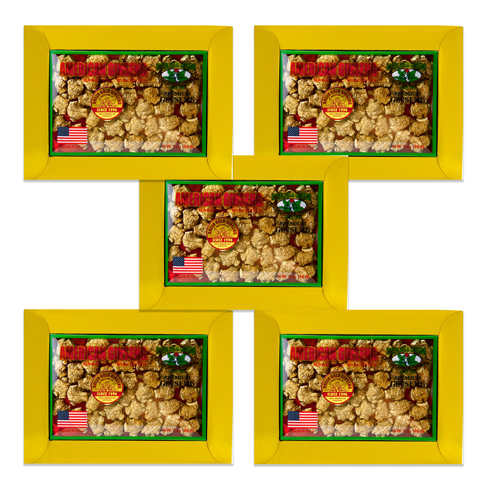 American Ginseng Bullet Caja pequeña de 3oz x 5