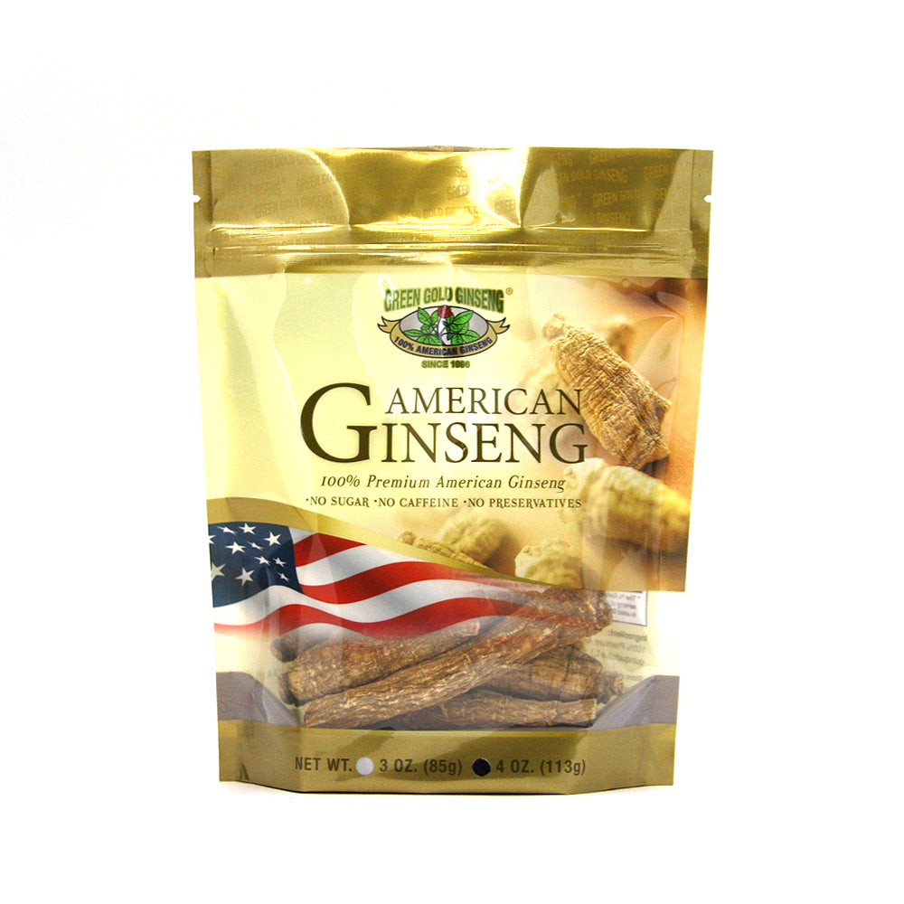 Bolsa Jumbo larga de ginseng americano de 4 oz