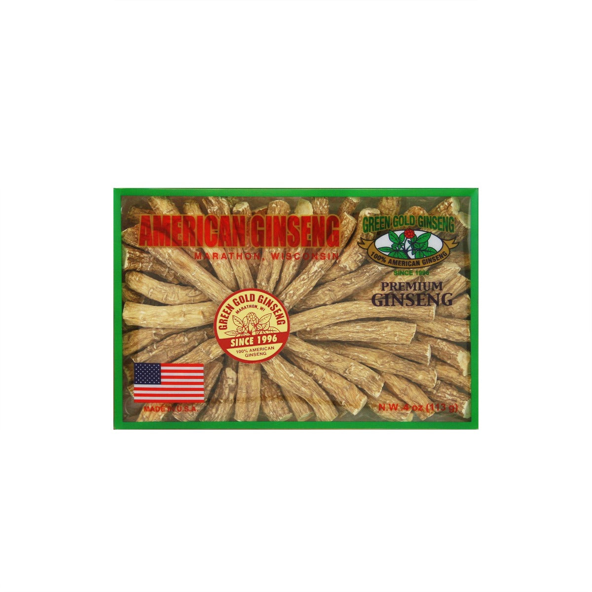 American Ginseng Prong Large 4oz box (economy package, no gift box)