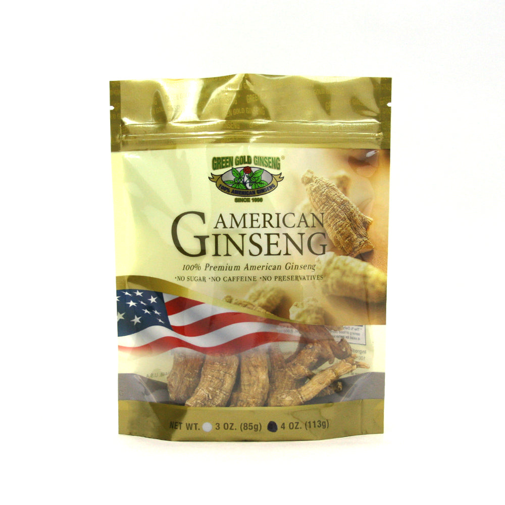Bolsa de 4 oz de raíz grande de ginseng americano sin clasificar